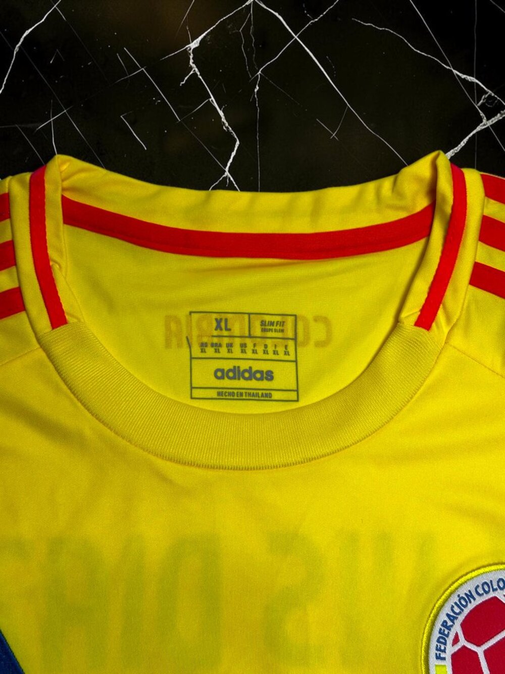 ✨ Colombia Luis Díaz #7 Home Soccer Jersey – Men’s XL – Fan Version ✨ - Picture 8 of 13